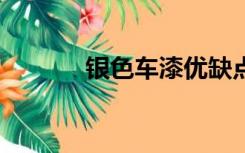 银色车漆优缺点（银色cmyk）