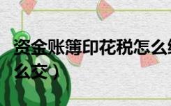 资金账簿印花税怎么缴纳（资金账本印花税怎么交）