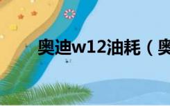 奥迪w12油耗（奥迪w12油耗多少）