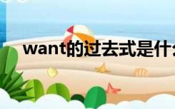 want的过去式是什么（want的过去式）