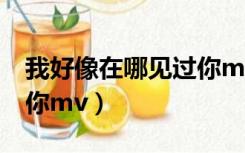 我好像在哪见过你mv动漫（我好像在哪见过你mv）
