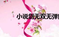 小说剑无双无弹窗（小说剑无双）