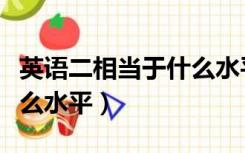 英语二相当于什么水平考研（英语二相当于什么水平）