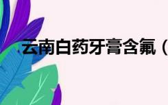 云南白药牙膏含氟（云南白药牙膏含氟）