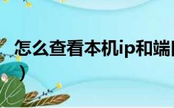 怎么查看本机ip和端口（怎么查看本机ip地址）