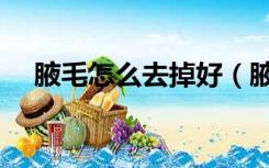 腋毛怎么去掉好（腋毛怎么去掉小窍门）