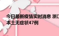 今日最新疫情实时消息 浙江11月18日新增本土确诊15例、本土无症状47例