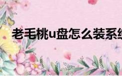 老毛桃u盘怎么装系统win10（老毛老至）