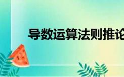 导数运算法则推论（导数运算法则）