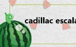 cadillac escalade（cad下标）