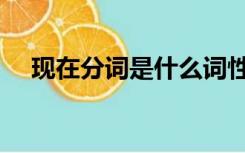 现在分词是什么词性（现在分词是什么）