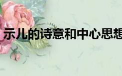 示儿的诗意和中心思想（示儿的诗意是什么）