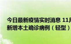 今日最新疫情实时消息 11月18日8时至24时，济南市报告新增本土确诊病例（轻型）17例、无症状感染者60例