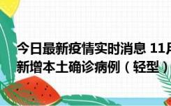 今日最新疫情实时消息 11月18日8时至24时，济南市报告新增本土确诊病例（轻型）17例、无症状感染者60例