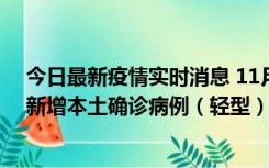 今日最新疫情实时消息 11月18日8时至24时，济南市报告新增本土确诊病例（轻型）17例、无症状感染者60例