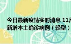 今日最新疫情实时消息 11月18日8时至24时，济南市报告新增本土确诊病例（轻型）17例、无症状感染者60例