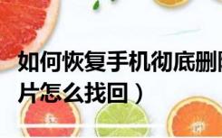 如何恢复手机彻底删除的照片（手机删除的照片怎么找回）