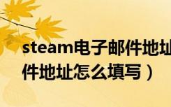 steam电子邮件地址怎么填（steam电子邮件地址怎么填写）
