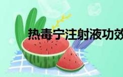 热毒宁注射液功效与作用（热毒宁）