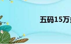 五码15万多少赌注？