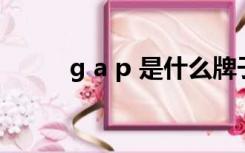 g a p 是什么牌子衣服（g area）
