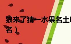 狼来了猜一水果名土味情话（狼来了猜一水果名）