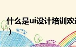 什么是ui设计培训欢迎咨询（什么是ui设计师）