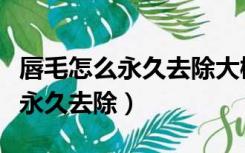 唇毛怎么永久去除大概需要多少钱（唇毛怎么永久去除）