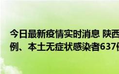 今日最新疫情实时消息 陕西11月20日新增本土确诊病例29例、本土无症状感染者637例