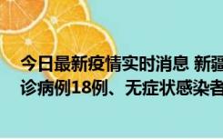 今日最新疫情实时消息 新疆维吾尔自治区11月20日新增确诊病例18例、无症状感染者893例