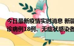 今日最新疫情实时消息 新疆维吾尔自治区11月20日新增确诊病例18例、无症状感染者893例