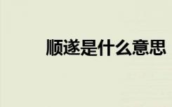 顺遂是什么意思（SS是什么意思）