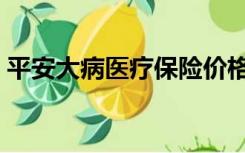 平安大病医疗保险价格（平安大病医疗保险）