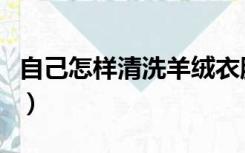 自己怎样清洗羊绒衣服（自己怎样清洗洗衣机）
