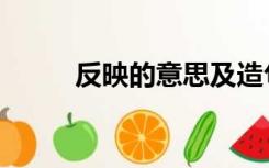 反映的意思及造句（反映的意思）