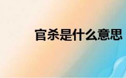 官杀是什么意思（gs是什么意思）