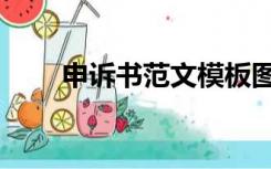 申诉书范文模板图片（申诉书范文）