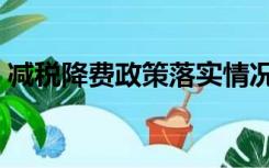 减税降费政策落实情况报告（减税降费意义）