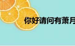 你好请问有萧月老板的想法吗？