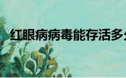 红眼病病毒能存活多久（红眼病多久能好）