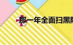 那一年全面扫黑除恶专项斗争启动