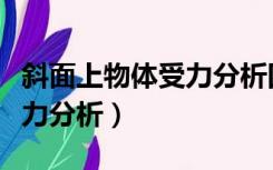 斜面上物体受力分析四种情况（斜面上物体受力分析）