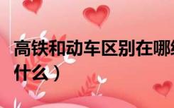 高铁和动车区别在哪编号（高铁和动车区别是什么）