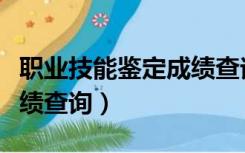 职业技能鉴定成绩查询官网（职业技能鉴定成绩查询）