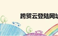 跨贸云登陆网址（跨贸云erp）