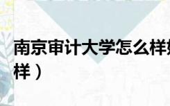 南京审计大学怎么样好吗（南京审计大学怎么样）