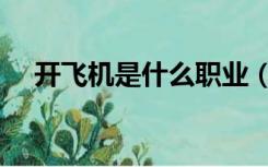 开飞机是什么职业（开飞机是什么意思）