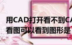用CAD打开看不到CAD里的图形 用CAD快速看图可以看到图形是