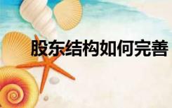 股东结构如何完善（股东结构怎么写）