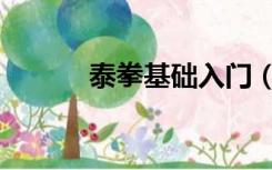 泰拳基础入门（泰拳基础入门）